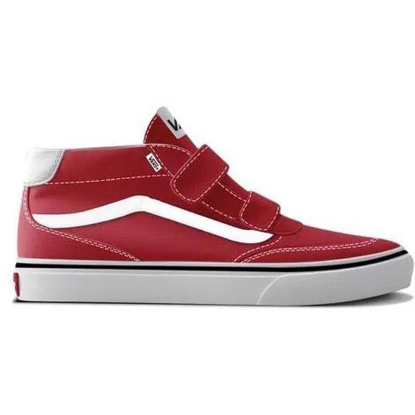 Vans Brooklyn Mid Sneakers Junior rood - wit — vergelijk prijzen bij 1 winkel