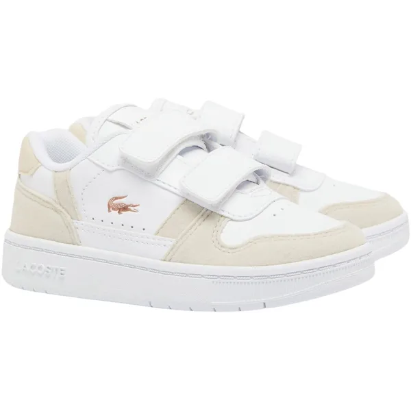Lacoste T-Clip Set Sneakers Junior wit - beige — vergelijk prijzen bij 1 winkel