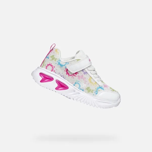 GEOX ASSISTER MEISJES Sneakers Wit/Veelkleurig — vergelijk prijzen bij 1 winkel