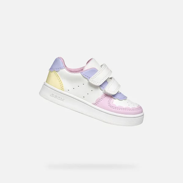 Geox ECLYPER Wit/Lichtgeel