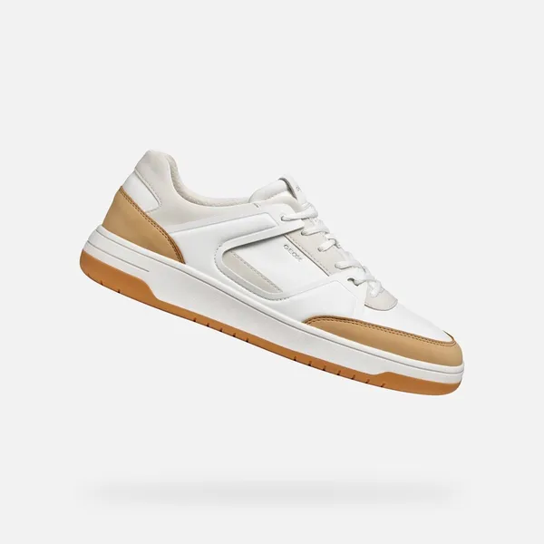 GEOX SEDRAL COURT HEREN Sneakers Lederbruin/Wit — vergelijk prijzen bij 1 winkel