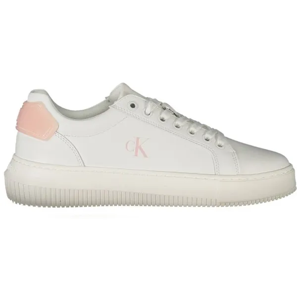 Calvin Klein Leather Sneaker with Removable Footbed and Contrasting Accents Wo White — vergelijk prijzen bij 1 winkel