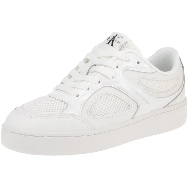 Calvin Klein YW0YW01387 Basket Cupsole Low - Damestrainers - 01V-B.Wit-Zilver Wit — vergelijk prijzen bij 1 winkel