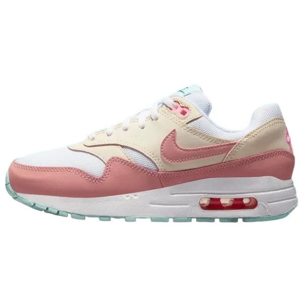 Nike Air Max 1 Wit/Guava Ice/Red