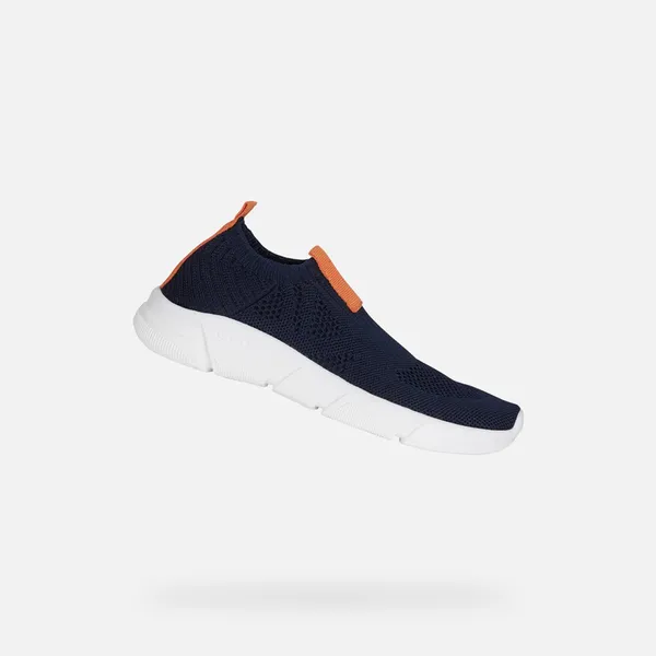 GEOX ARIL TIENERS Sneakers Marineblauw/Oranje — vergelijk prijzen bij 1 winkel