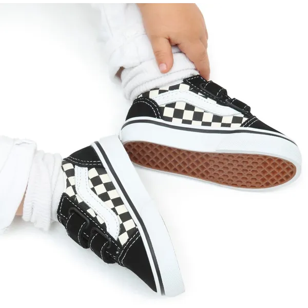 Vans Old Skool V (Primary Check) Blk/White