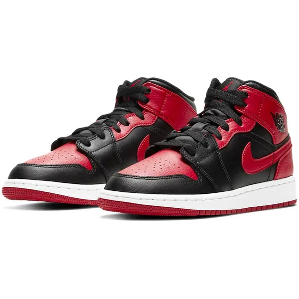 Nike AIR JORDAN 1 MID Black/Gym Red-White — vergelijk prijzen bij 1 winkel