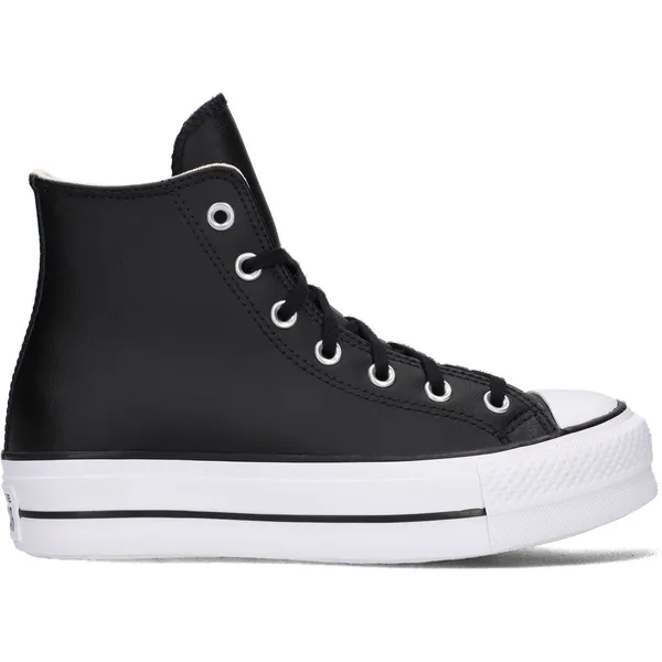 Converse Chuck Taylor All Star Lift Hi Zwart leer