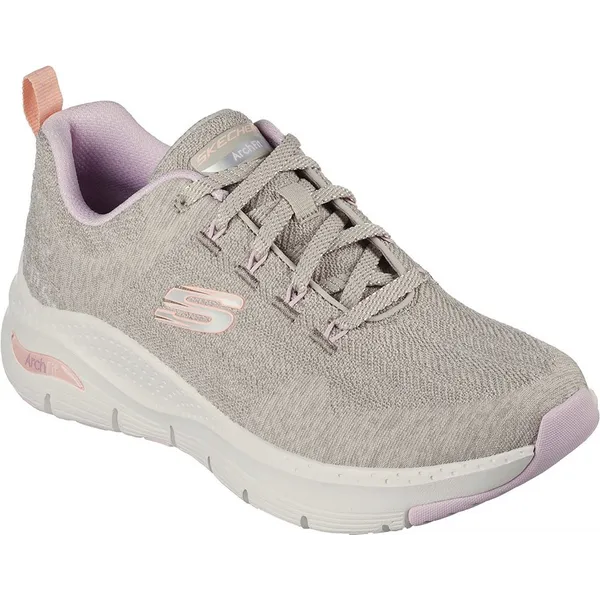 Skechers Arch Fit Comfy Wave Taupe Knit / Lavender & Coral Trim — vergelijk prijzen bij 1 winkel