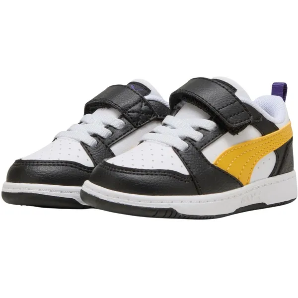 PUMA Rebound V6 Lo Inf wit - zwart - geel — vergelijk prijzen bij 1 winkel