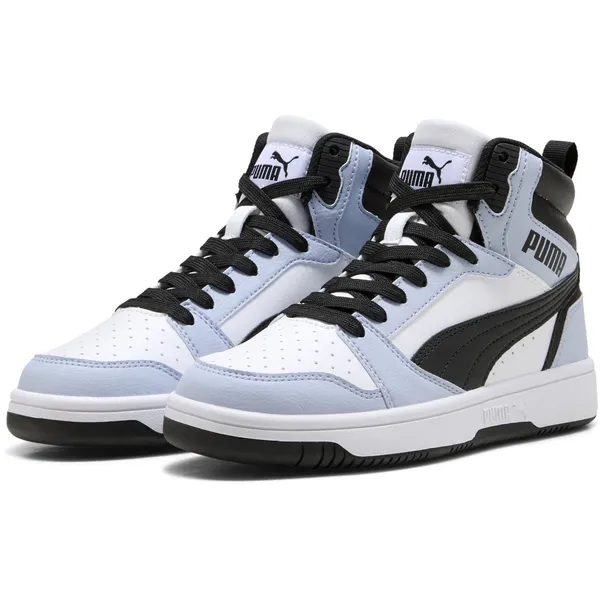 PUMA Rebound V6 Mid Jr PUMA White-Snow Mountain Blue-PUMA Black — vergelijk prijzen bij 1 winkel