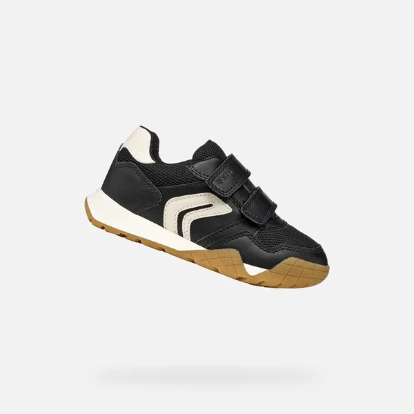 GEOX RANN-E JONGENS Sneakers - IVOORKLEURIG Zwart/Licht ivoorkleurig — vergelijk prijzen bij 1 winkel