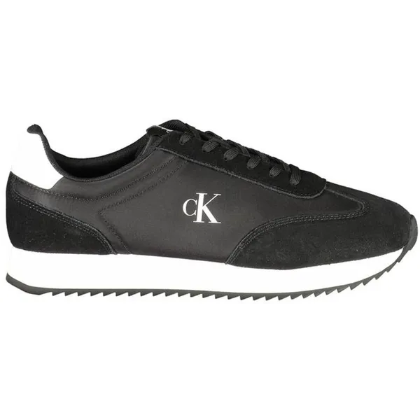 Calvin Klein Leather Sports Sneaker with Removable Footbed - Black Black — vergelijk prijzen bij 1 winkel