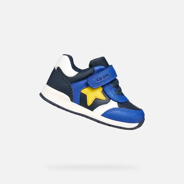 GEOX RISHON PEUTER Marineblauw/Geel — vergelijk prijzen bij 1 winkel