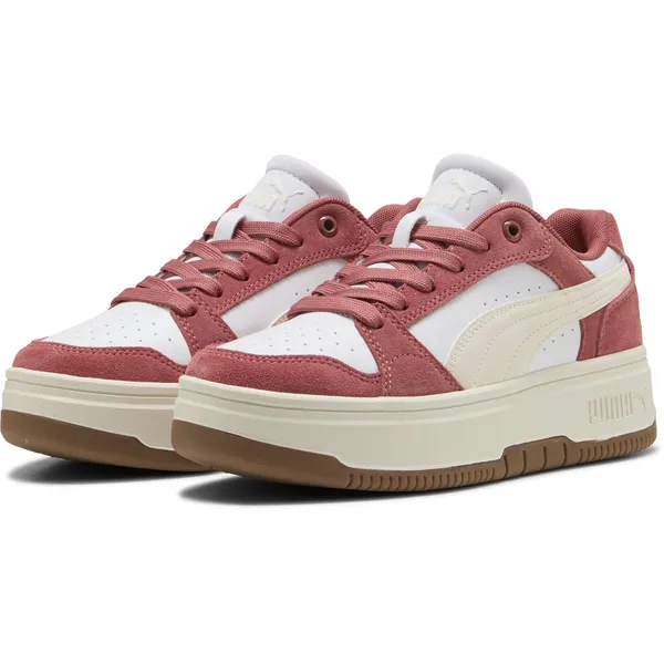 PUMA Rebound Femme Low SD PUMA White-Frosted Ivory-Exotic Red — vergelijk prijzen bij 1 winkel