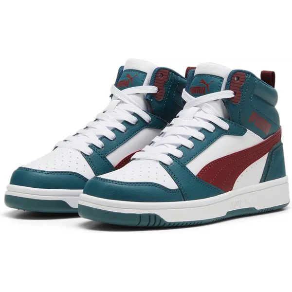 PUMA Rebound V6 Mid Cold Green-Alpine Snow-Intense Red — vergelijk prijzen bij 1 winkel
