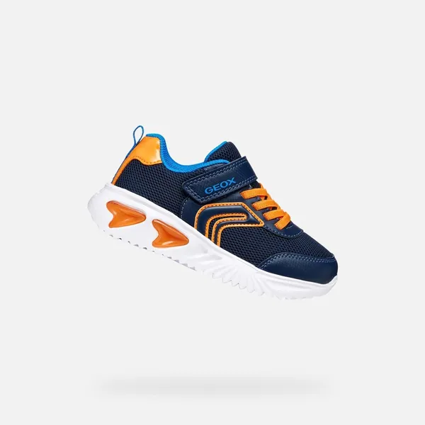 GEOX ASSISTER JONGENS Sneakers Marineblauw/Oranje — vergelijk prijzen bij 1 winkel