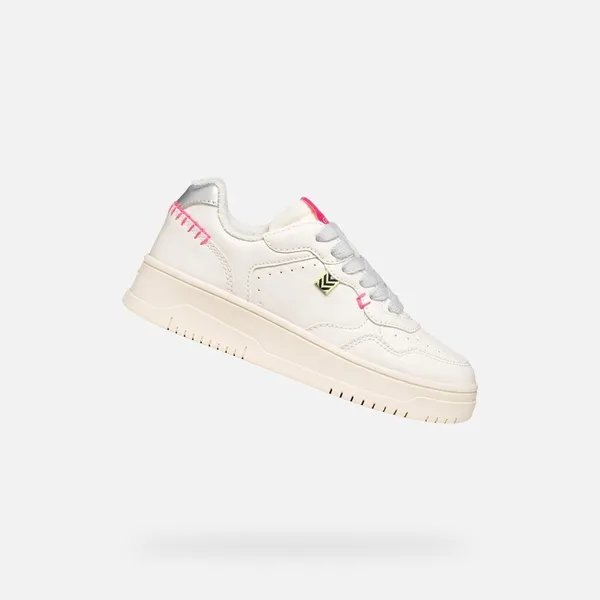 GEOX LESTRELLA MEISJES Sneakers Licht ivoorkleurig/Zilver — vergelijk prijzen bij 1 winkel