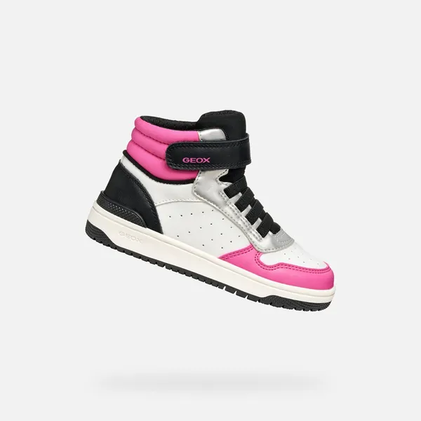 GEOX Hoge Witte Sneakers Geox Wit/Fuchsia — vergelijk prijzen bij 1 winkel