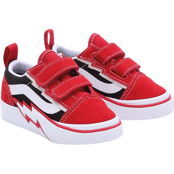 Vans Old Skool V Bolt rood - zwart - wit — vergelijk prijzen bij 1 winkel