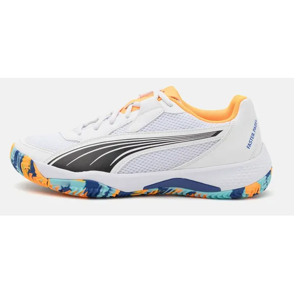 PUMA Schuhe Low Nova Court 108287 Puma White-Puma Black-Vivid Blue-Heat Puma White-Puma Black-Vivid Blue-Heat Fire — vergelijk prijzen bij 1 winkel