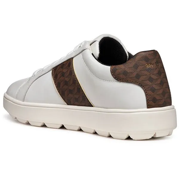 GEOX Spherica Ecub-1 A White / Dark Brown — vergelijk prijzen bij 1 winkel