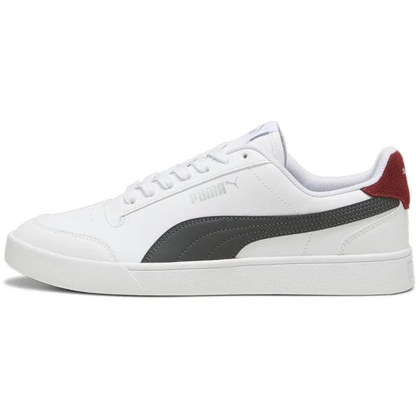 PUMA Shuffle White / Shadow Gray / Intense Red — vergelijk prijzen bij 1 winkel