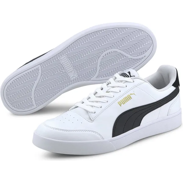 PUMA Shuffle Puma White-Puma Black-Puma Team Gold — vergelijk prijzen bij 1 winkel