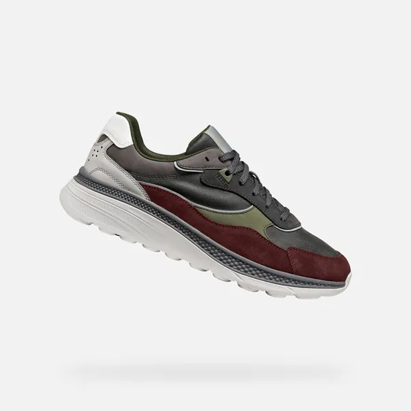 GEOX Spherica Actif X1 Antraciet/Bordeaux — vergelijk prijzen bij 1 winkel