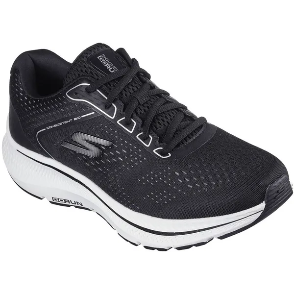Skechers Go Run Consistent 2.0 Black And White Textile / Synthetic