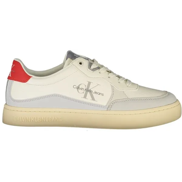 Calvin Klein YM0YM0021 Sneaker Leather Casual - White White — vergelijk prijzen bij 1 winkel