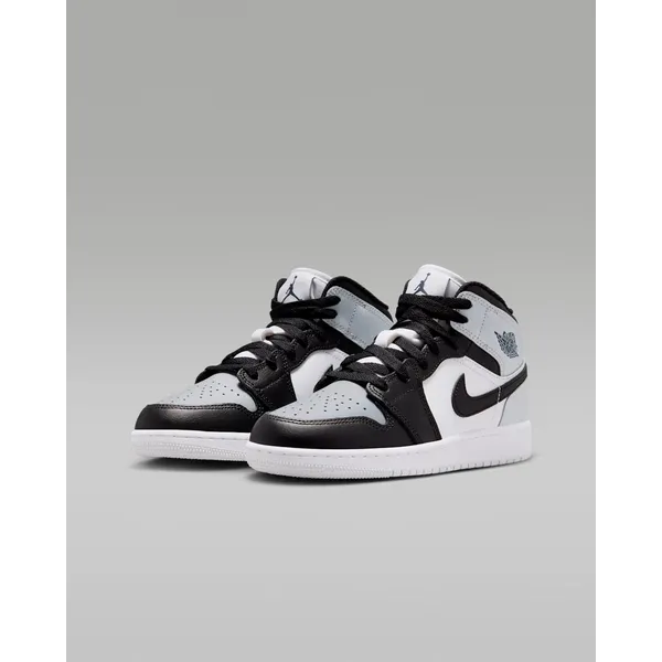 Nike Air Jordan 1 Mid Wit/zwart/grijs