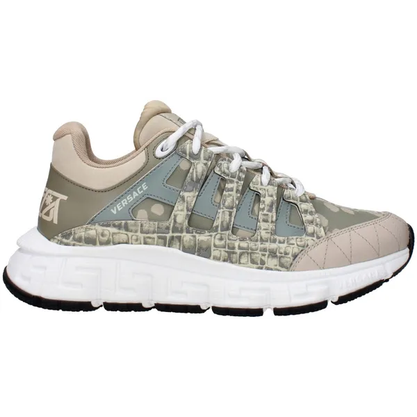 Versace Fabric Sneakers with Logo Detailing and Rubber Sole - Green Green — vergelijk prijzen bij 1 winkel