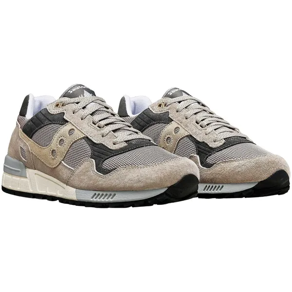 Saucony Shadow 5000 lichtbruin - donkergrijs - grijs - off white - zwart