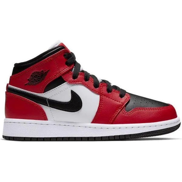 Nike Air Jordan 1 Mid (GS) Black/Black-Gym Red — vergelijk prijzen bij 1 winkel