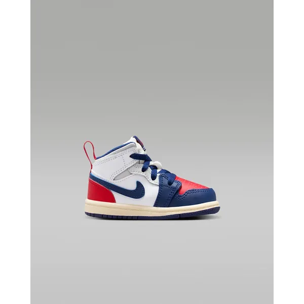 Nike Jordan 1 MID (TD) - Sneakers - Kids - Wit/Blauw/Rood Wit/Blauw/Rood — vergelijk prijzen bij 1 winkel