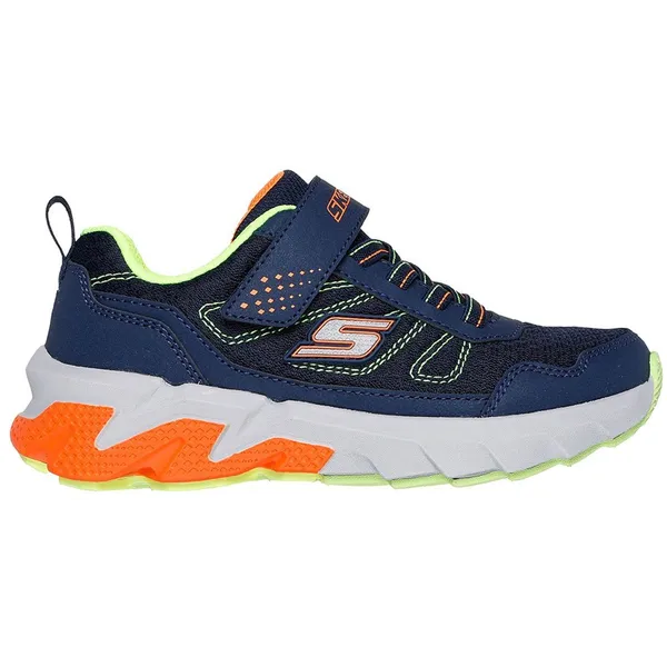 Skechers Elite Sport Tread Navy Synthetic / Textile / Yellow & Orange Trim — vergelijk prijzen bij 1 winkel