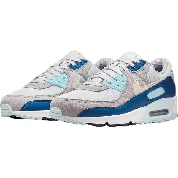 Nike Air Max 90 lichtgrijs - blauw