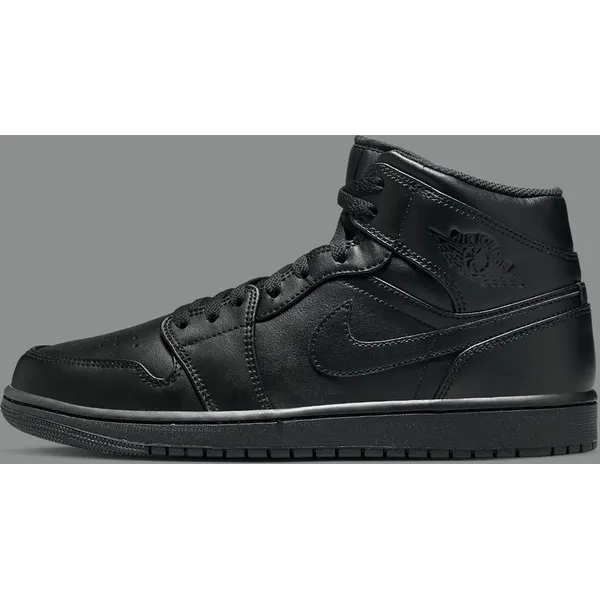 Nike Air Jordan 1 Mid Zwart