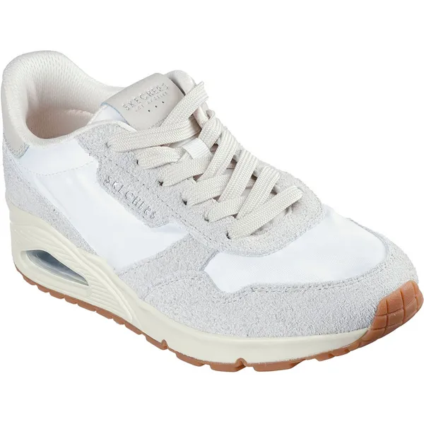 Skechers Uno Brilliant White Retro Suede / Mesh