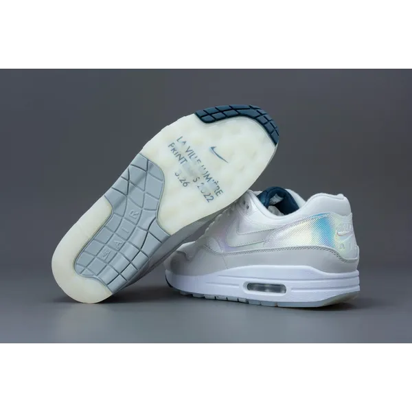 Nike Air Max 1 Off white - zwart - lichtroze (iriserend)