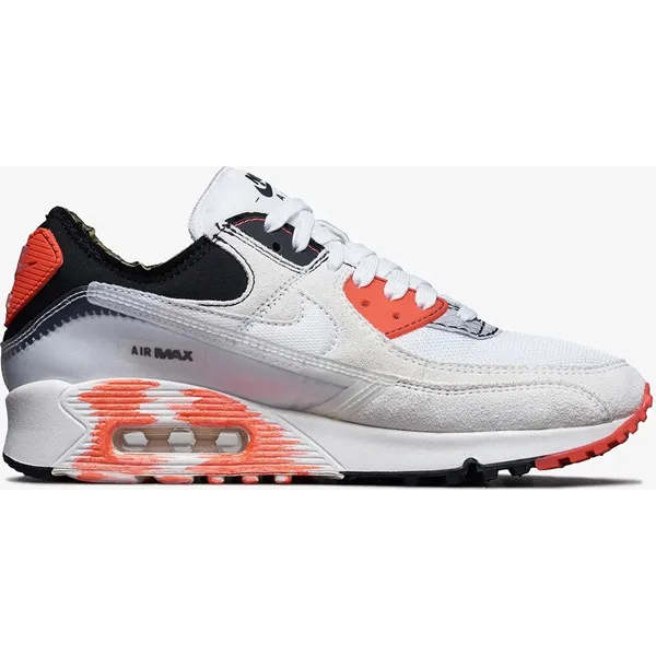 Nike Air Max 90 Wit - Zwart - Bright Crimson