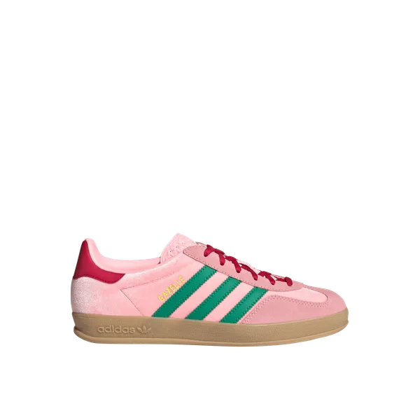 Adidas WMNS Gazelle Indoor (Court Green/Glow Pink/Gum)