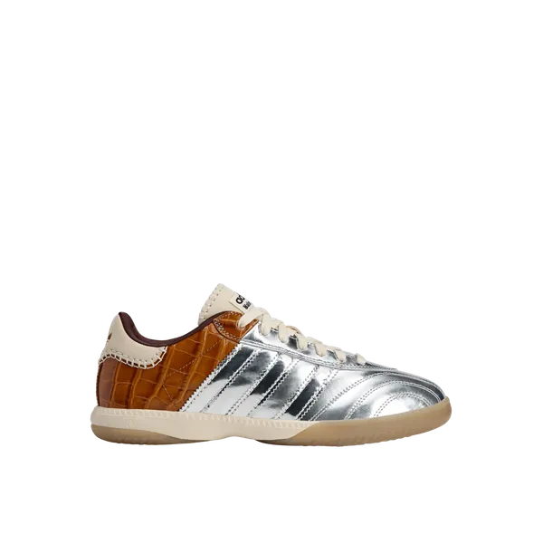 Adidas Wales Bonner MN Samba (Silver Metallic/Silver Metallic/Easy Yellow)