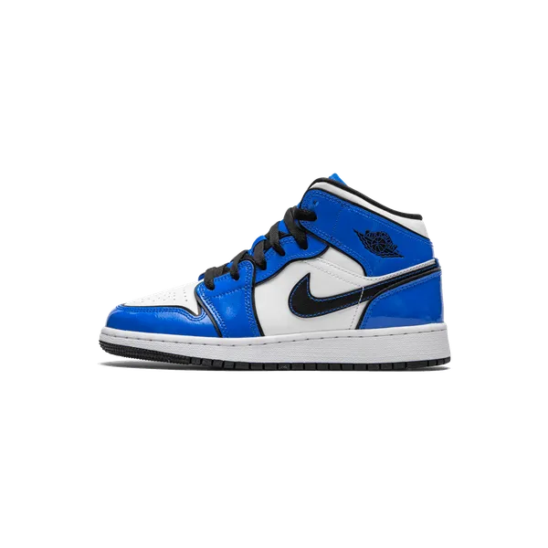 Air Jordan 1 Mid Signal Blue (GS)