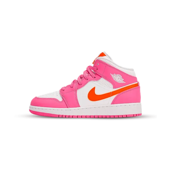 Air Jordan 1 Mid Pinksicle Safety Orange