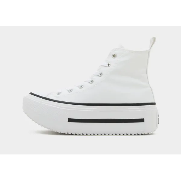 Converse All Star Lift High Double Stack Junior - Wit, Wit