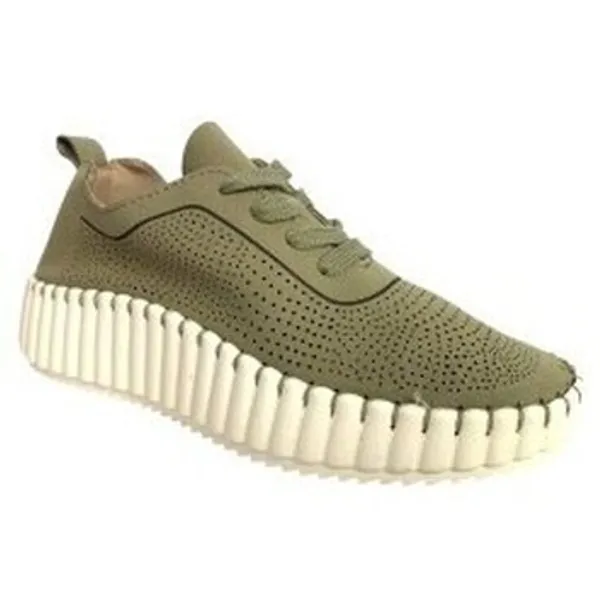 Bienve Lage Sneakers Bienve Zapato señora ha-5082 kaki — vergelijk prijzen bij 1 winkel
