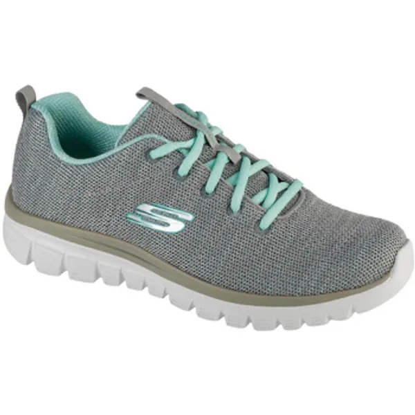 Skechers Lage Sneakers Skechers Twisted Fortune 12614-GYMN Gray/Mint — vergelijk prijzen bij 1 winkel