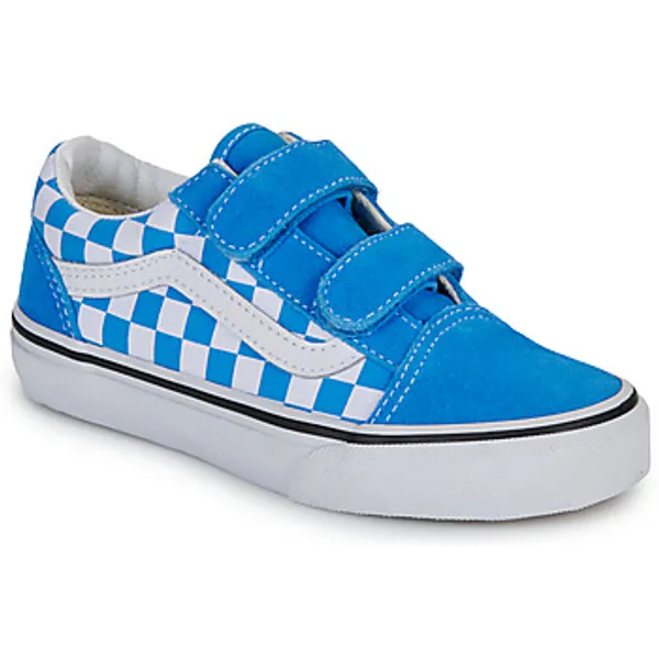 Lage Sneakers Vans Old Skool V COLOR THEORY CHECKERBOARD Bright Azure